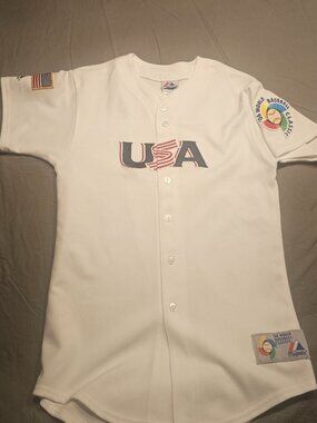 RARE Inaugural Majestic 2006 World Baseball Classic Tournament Jersey Youth XL